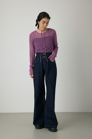 【crie conforto】シャーリングシアーニット 詳細画像