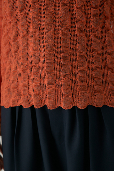 【crie conforto】シャーリングシアーニット 詳細画像