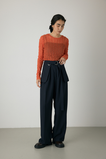 【crie conforto】シャーリングシアーニット 詳細画像