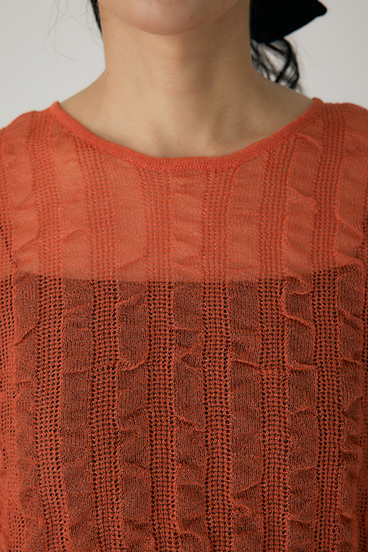 【crie conforto】シャーリングシアーニット 詳細画像