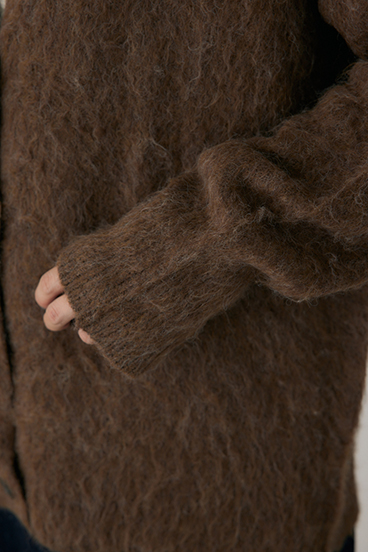 【crie conforto】シャギーカーディガン 詳細画像