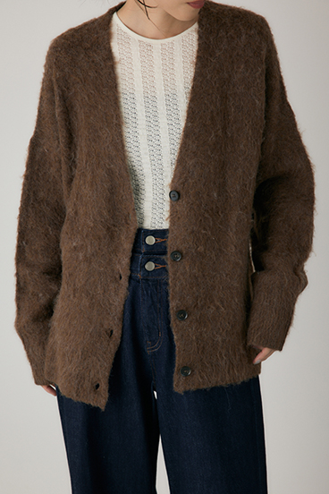 【crie conforto】シャギーカーディガン 詳細画像