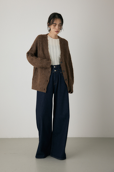 【crie conforto】シャギーカーディガン 詳細画像