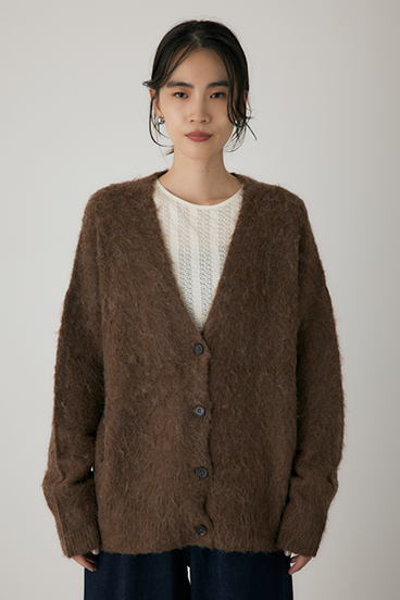 【crie conforto】シャギーカーディガン 詳細画像