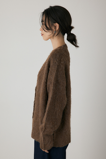 【crie conforto】シャギーカーディガン 詳細画像