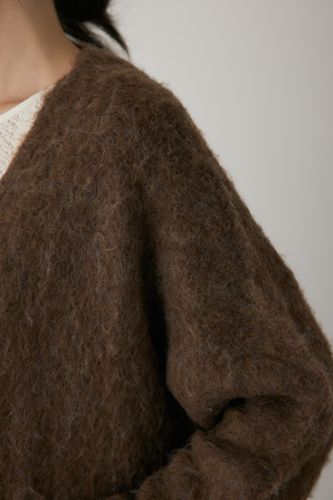 【crie conforto】シャギーカーディガン 詳細画像