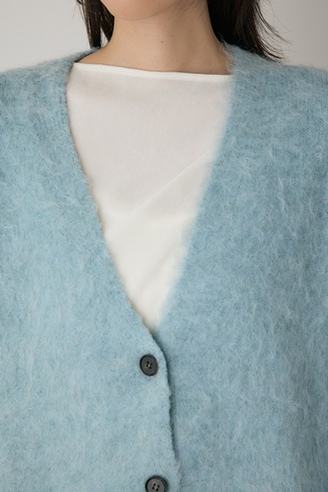 【crie conforto】シャギーカーディガン 詳細画像