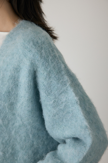 【crie conforto】シャギーカーディガン 詳細画像