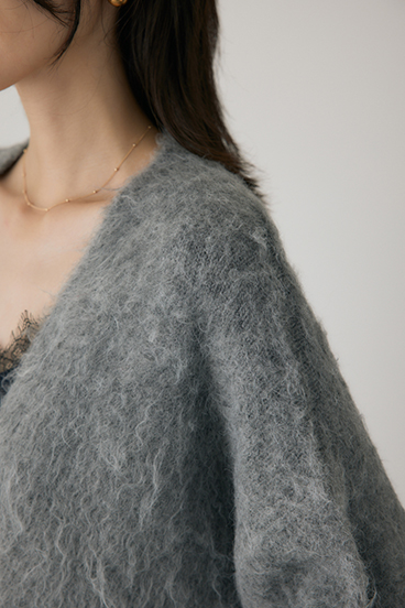 【crie conforto】シャギーカーディガン 詳細画像