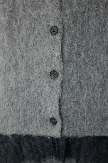 【crie conforto】シャギーカーディガン 詳細画像