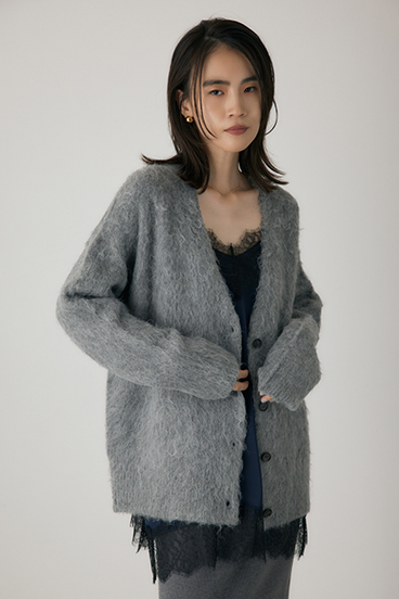 【crie conforto】シャギーカーディガン 詳細画像