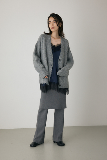 【crie conforto】シャギーカーディガン 詳細画像