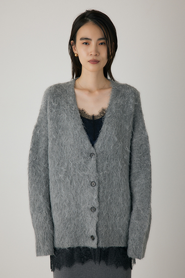 【crie conforto】シャギーカーディガン 詳細画像