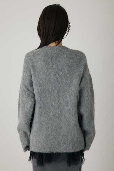 【crie conforto】シャギーカーディガン 詳細画像