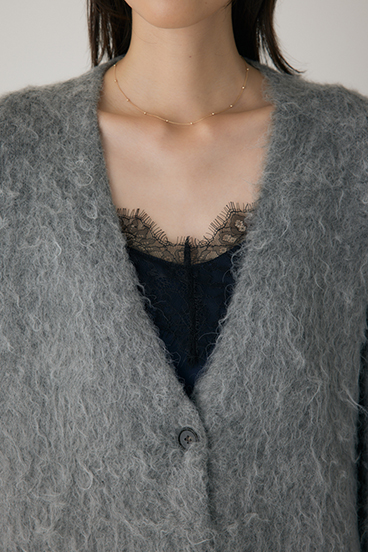 【crie conforto】シャギーカーディガン 詳細画像