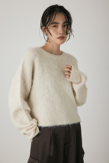 【crie conforto】シャギープルオーバー 詳細画像