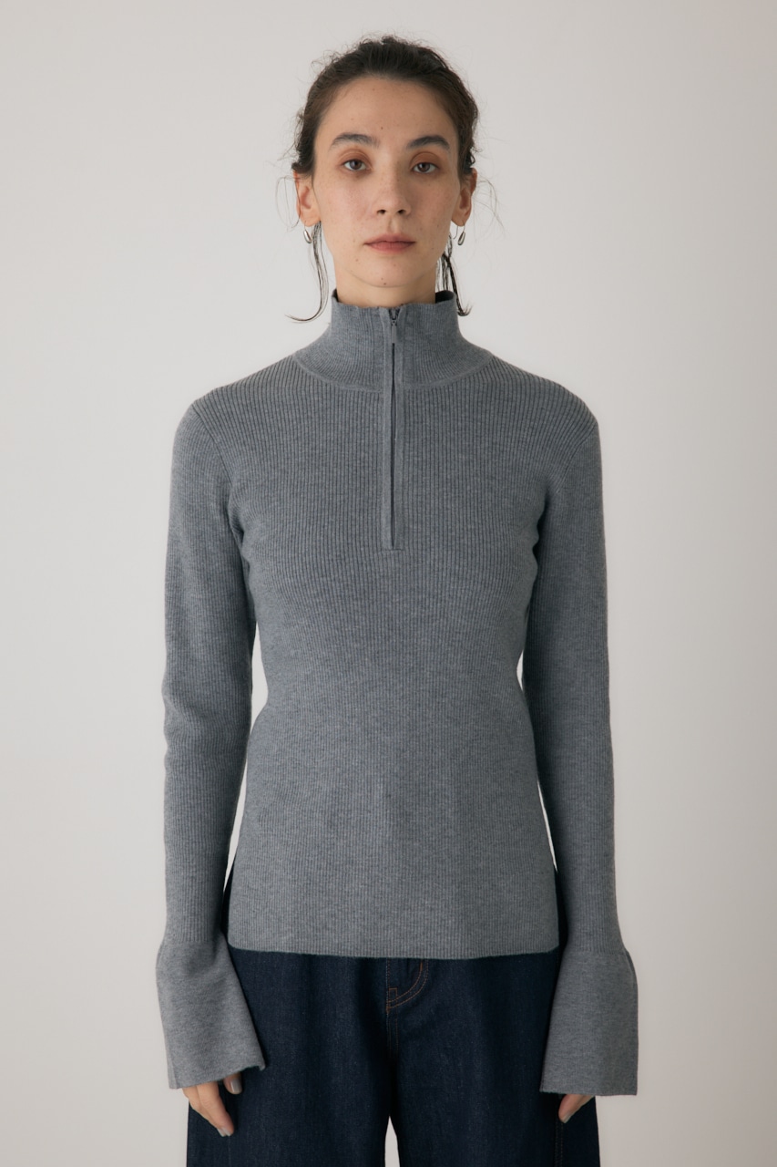 crie conforto】フロントジップタートルニット｜WOMEN｜254IAT70