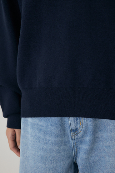 【crie conforto】ハーフジップセーラーカラーニット 詳細画像