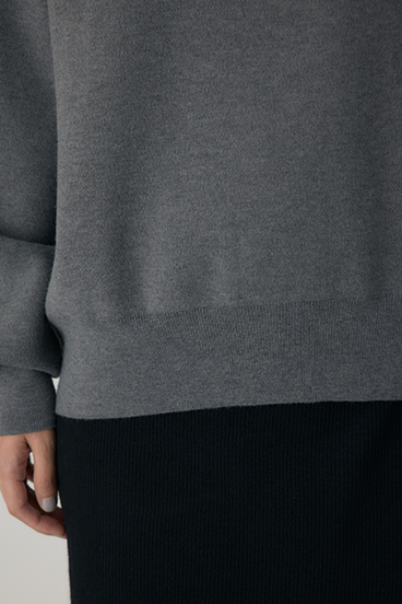 【crie conforto】ハーフジップセーラーカラーニット 詳細画像