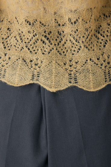 【crie conforto】スカシアミニットポロカーディガン 詳細画像