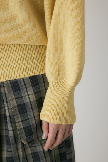 【crie conforto】ワイドボートネックニット 詳細画像