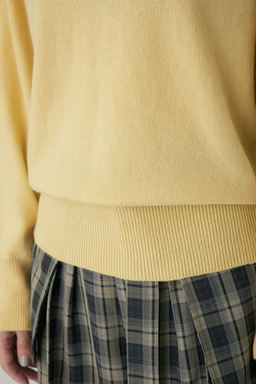 【crie conforto】ワイドボートネックニット 詳細画像