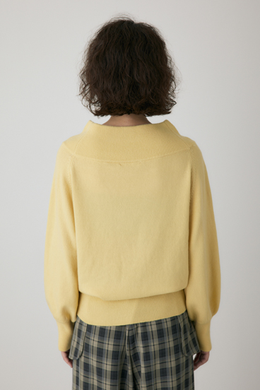 【crie conforto】ワイドボートネックニット 詳細画像