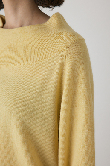 【crie conforto】ワイドボートネックニット 詳細画像