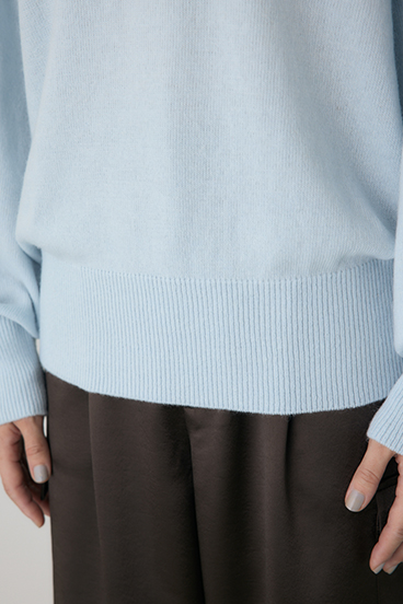 【crie conforto】ワイドボートネックニット 詳細画像