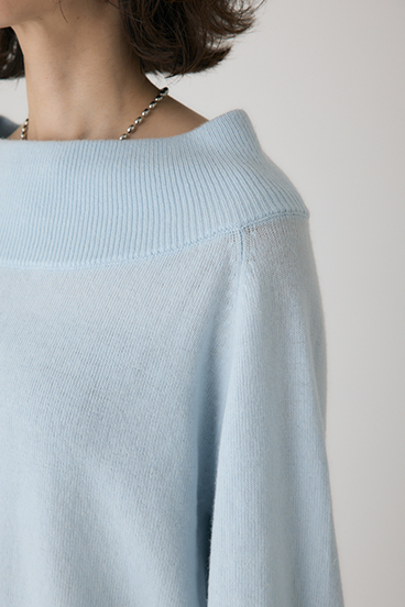 【crie conforto】ワイドボートネックニット 詳細画像