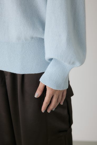 【crie conforto】ワイドボートネックニット 詳細画像