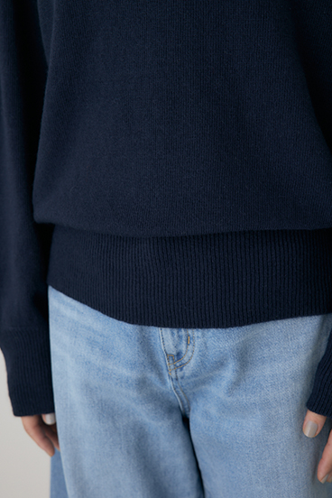 【crie conforto】ワイドボートネックニット 詳細画像