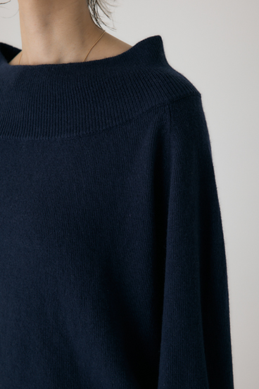 【crie conforto】ワイドボートネックニット 詳細画像