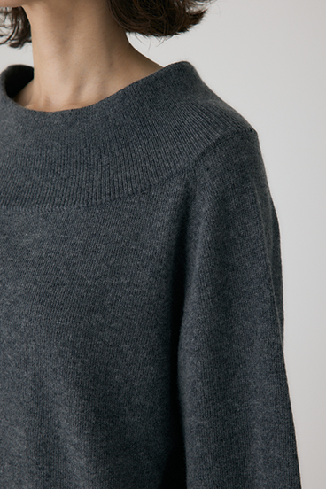 【crie conforto】ワイドボートネックニット 詳細画像