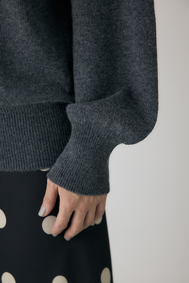 【crie conforto】ワイドボートネックニット 詳細画像