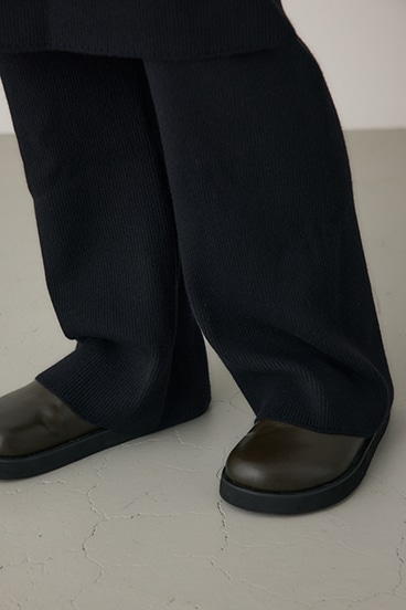 【crie conforto】リブニットスカートパンツ 詳細画像