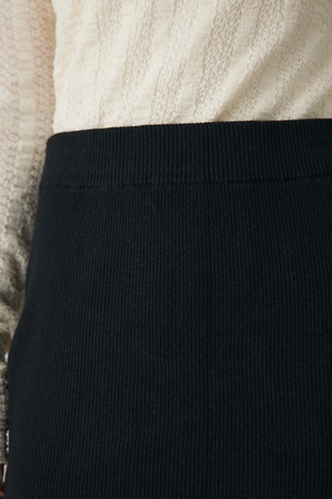 【crie conforto】リブニットスカートパンツ 詳細画像