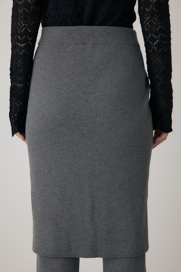 【crie conforto】リブニットスカートパンツ 詳細画像