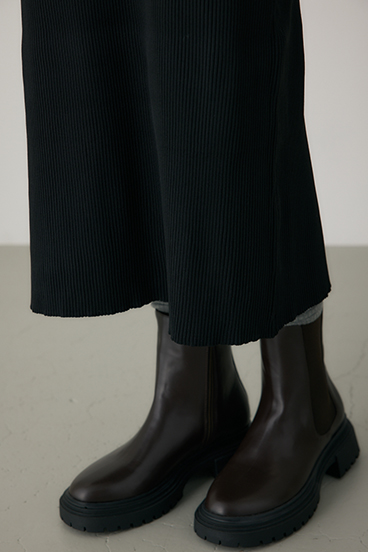 【crie conforto】ポロリブニットワンピース 詳細画像