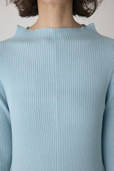 【crie conforto】フリンジリブニットワンピース 詳細画像