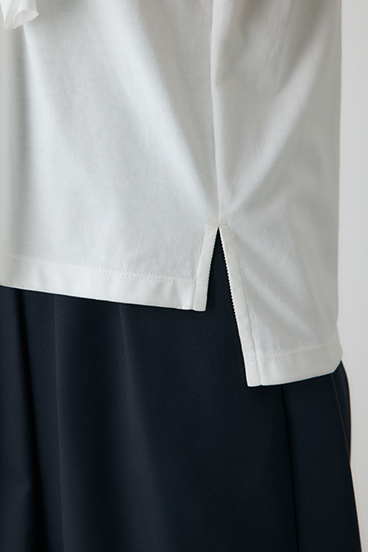 【crie conforto】ノットリボンTシャツ 詳細画像