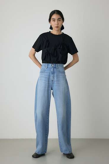 【crie conforto】ノットリボンTシャツ 詳細画像