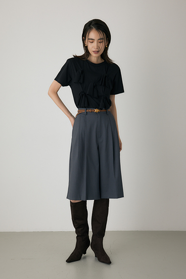 【crie conforto】ノットリボンTシャツ 詳細画像