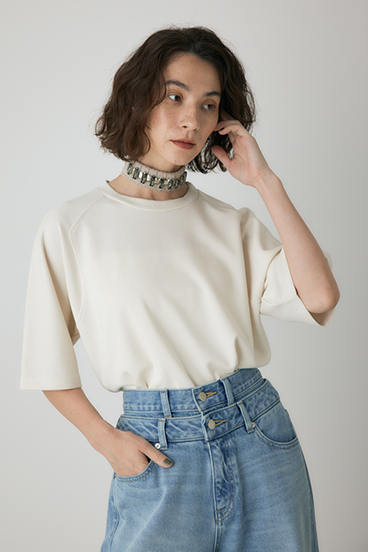 【crie conforto】ビジューチョーカーセットカットソー