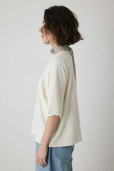 【crie conforto】ビジューチョーカーセットカットソー 詳細画像