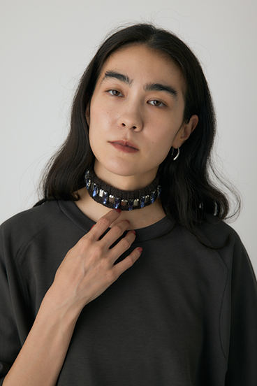 【crie conforto】ビジューチョーカーセットカットソー 詳細画像