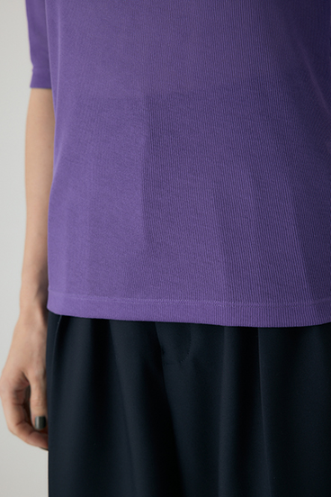 【crie conforto】バックオープンヘンリーネックTシャツ 詳細画像