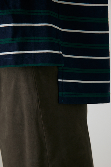 【crie conforto】ボーダーボリュームスリーブプルオーバー  詳細画像