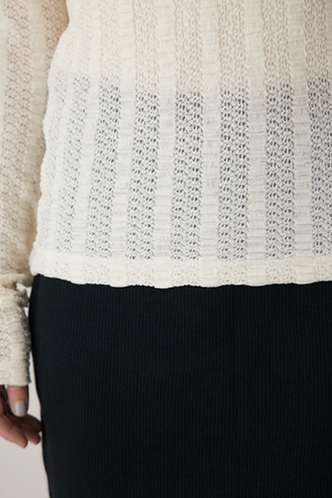 【crie conforto】シャーリングデザイントップス 詳細画像