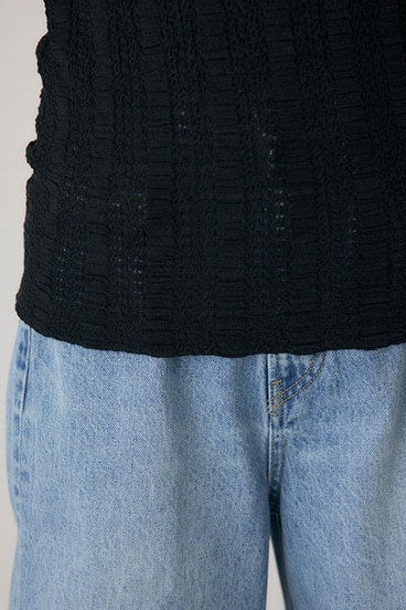 【crie conforto】シャーリングデザイントップス 詳細画像